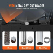 Load image into Gallery viewer, Amocart 2800W Chop Saw 14"/355mm Blade Diameter Cut Off Saw 1200RPM Steel Cutting Machine 0-45° Adjustable Dry Cut Chop Saw
