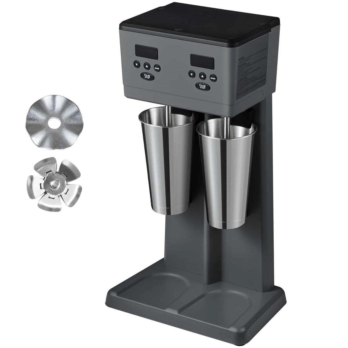 VEVOR Milk shake 375W x 2 Maker Electric Milkshake Machine Commercial Double Heads Drink Mixer Blender Amocart