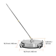 Load image into Gallery viewer, Amocart Pressure Washer Surface Cleaner PE/Stainless Steel Pressure Washer Attachments with 4 Wheels for Concrete Patio Deck

