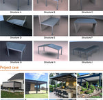 Aluminum Pergola Rainproof Electrically Adjustable Gazebo Electric Louvered Awning Outdoor Patio Sunshade