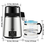 Load image into Gallery viewer, SucceBuy 4L Water Distiller Purifier Filter Dispenser Drink Bottle Softener Dual Temp Display Overheat Protection Home Appliance - AMOCART
