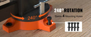 Bild in Galerie-Viewer laden, SucceBuy Bench Vise 4.5" 6" 6.5" Multipurpose, Swivel Base &amp; Anvil Heavy Duty Cast Iron for Drilling, Conduit Cutting, Sanding
