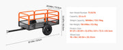 Load image into Gallery viewer, Amocart Garden Utility Trailer 28 Cu.Ft. &amp; 1800lbs ATV UTV Trailer Tow Behind Steel Dump Trailers for Lawn Tractor Garden Waste
