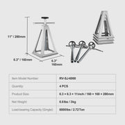 Load image into Gallery viewer, SucceBuy RV Stabilizer Jacks 4 Pack Aluminum RV Leveling Jacks Stack Jack for RV Travel Trailer Camper Single Screw Jack 6000Lbs
