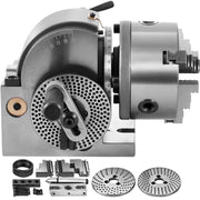 Load image into Gallery viewer, SucceBuy Dividing Head 5Inch 3 Jaw Precision Semi Universal Dividing Head for Milling Machine Rotary Table Tailstock Milling Set

