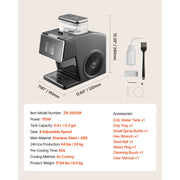 Load image into Gallery viewer, SucceBuy Snowflake Ice Machine 44/88/132/176LBS/24H Snowflake Ice Maker with Stainless Steel Blade Tank for Home Small Gathering
