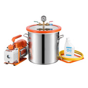 Bild in Galerie-Viewer laden, Amocart 3 Gallon / 5 Gallon Vacuum Chamber with 3.5 CFM Single Stage Vacuum Pump for Stabilizing Wood Degassing Silicone Resin
