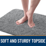Dog Door Mat for Muddy Paws 48x30, Absorbs Moisture and Dirt, Absorbent Non-Slip Washable Doormat, Quick Dry Chenille Mud Mat