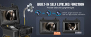 Charger l'image dans la visionneuse de galerie, Amocart Sewer Camera 165ft/50m Self-Leveling Pipeline Inspection Camera with 9"1080P HD Screen  with Lights-12LED for Duct Pipe
