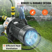 Load image into Gallery viewer, Amocart Shallow Well Jet Pump 115Volt Cast Iron/Stainless Steel Irrigation Water Pump for Agricultural Garden Irrigation System
