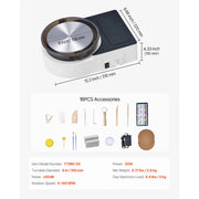 Load image into Gallery viewer, SucceBuy 3/6 inch Mini Pottery Wheel Turntable Forward Reverse Rotation Adjustable Speed Electric Clay Wheel for Kids and Adults
