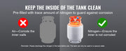 Charger l'image dans la visionneuse de galerie, Amocart Refrigerant Recovery Tank 50 LBS Capacity 400 psi Portable Cylinder Tank with Y-Valve for Liquid/Vapor, for R22/R134A
