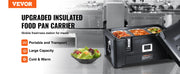 Bild in Galerie-Viewer laden, Amocart Insulated Food Pan Carrier 36Qt Capacity Stackable Catering Hot Box with 3 Stainless Steel Pans Top Load Food Warmer
