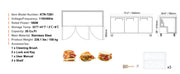 Load image into Gallery viewer, Amocart 72" Commercial Refrigerator Sandwich &amp; Salad Prep Table 20Cu.Ft Food Prep Frost Free Refrigerator for Restaurant Bar
