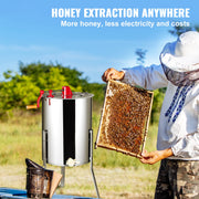 Load image into Gallery viewer, Amocart Honey Extractor 4/8 2/4 Frame Electric Stainless Steel Honeycomb Spinner Crank Honey Centrifuge Beekeeping Equipment

