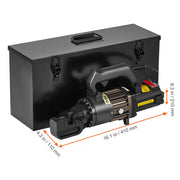 Load image into Gallery viewer, SucceBuy Electric Hydraulic Rebar Cutter Portable Rebar Cutter High Power Steel Rebar Cutter with Oil Can Rich Accessories Black - AMOCART
