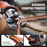 Load image into Gallery viewer, Amocart Press Tool 18V Electric Pipe Crimping for 1/2” 3/4” 1”1-1/4" 1-1/2"2" Copper Pipes Press Tool with Brushless Motor
