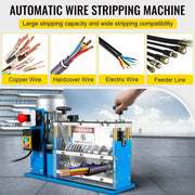 Bild in Galerie-Viewer laden, SucceBuy Electric Wire Stripping Machine Cable Stripper 1.5-38mm 11 Channels Acrylic+Aluminum W/Blade for Scrap Copper Recycling
