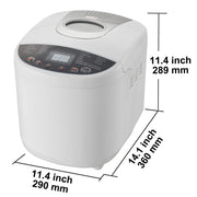 Load image into Gallery viewer, SucceBuy 3 LB Bread Maker 15-in-1 Dough Machine Nonstick Ceramic Pan Automatic Bread maker with Gluten Free Setting - AMOCART
