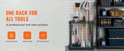 Load image into Gallery viewer, Amocart 10Slots Yard Garden Tool Organizer Long-Handled Tool/Rake/Broom Tower Storage Rack Stand Holder for Garage Organization
