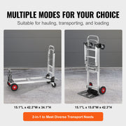 Load image into Gallery viewer, SucceBuy 400 lbs Folding Hand Truck Lightweight Dolly with Wheels Foldable Luggage Utility Cart for Warehouse Transport Moving
