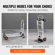 Load image into Gallery viewer, SucceBuy 400 lbs Folding Hand Truck Lightweight Dolly with Wheels Foldable Luggage Utility Cart for Warehouse Transport Moving
