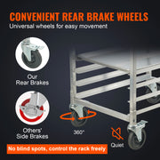 Load image into Gallery viewer, SucceBuy 10/20 Sheet Bun Pan Rack Commercial Bakery Racks with Brake Wheels Aluminum Racking Trolley Storage for Bread Baking
