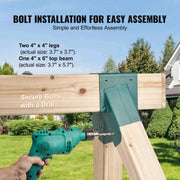 Load image into Gallery viewer, Amocart A-Frame Middle Swing Set Brackets Heavy Duty Carbon Steel Swing Set Hardware with Mounting Hardware
