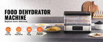 Amocart 5 Tray Food Dehydrator Machine 300W Stainless Steel Electric Food Dryer w/ Digital Adjustable Timer & Temperature