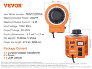 Load image into Gallery viewer, Amocart 500VA-3000VA Auto Variable Voltage Transformer 4 Extra Fuse 110V Input 0-130V Output AC Voltage Regulator Power Supply

