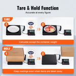 Amocart 110 lbs Digital Postal Shipping Scale with Timer 90° Foldable LCD Screen AC/DC Powered Package Scale for Laggage Home