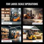 Load image into Gallery viewer, Amocart 1 Pair 72/82in Pallet Fork Extensions Sleeve Carbon Steel  with Pins Forklift Attachments for Warehouse Cargo Handling

