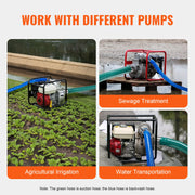 Load image into Gallery viewer, SucceBuy Suction Hose Kit 2inx50ft / 2inx65ft Blue Backwash Hose, 20ft Green Suction Hose &amp; Multiple Accessories for Water Pump
