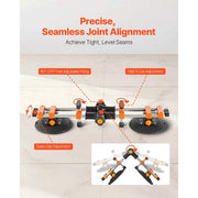 Load image into Gallery viewer, SucceBuy 2 Packs Seamless Granite Seam Setter 90°-120° Adjustable with 6 in Suction Cups Seam Joiner for Tile Joining &amp; Leveling
