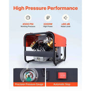 Load image into Gallery viewer, Amocart PCP Air Compressor 4500PSI/30Mpa Diving Scuba Tank Double-Cylinder Auto Stop with External Water &amp; Fan Cooling System
