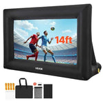 【Upgraded】Amocart 14/15/16/18/20 FT Inflatable Projector Screen with 120W Air Blower Projector Screen for Outdoor Theater Theme