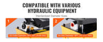 Amocart 10,000PSI Air Hydraulic Pump 0.42 Gal Reservoir Treadle Foot Pump for Automobile Repair Frame Machine & Hydraulic Press