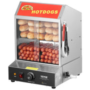 Load image into Gallery viewer, SucceBuy 27/37L 2Tiers Hot Dog Steamer with Temperature Control Stainless Steel Electric Bun Warmer for Hot Dogs&amp;Buns for Cinema
