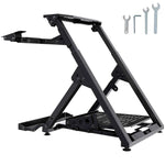 Amocart Foldable Racing Steering Wheel Stand Height Adjustable Universal Base Compatible with Logitech & Thrustmaster  Wheel