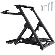 Bild in Galerie-Viewer laden, SucceBuy Foldable Racing Steering Wheel Stand Height Adjustable Universal Base Compatible with Logitech &amp; Thrustmaster  Wheel
