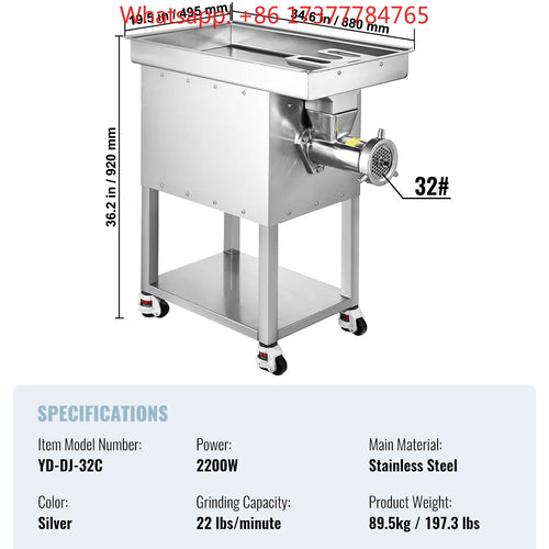 22 Lbs/Min Capacity Electric Meat Grinders SucceBuy Meat Grinder with Blade Grinding Plate Sausage Maker