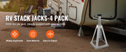 Load image into Gallery viewer, Amocart RV Stabilizer Jacks, 4 Pack Aluminum RV Leveling Jacks, Per Jack 6000 Lbs , RV Stack Jacks for RV Travel Trailer Camper
