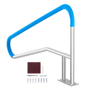 Bild in Galerie-Viewer laden, Amocart Pool Handrail Stainless Steel with Base Plate for Indoor/Outdoor Swimming Pool Safety Railing w/ Grip Cover for Decks

