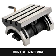 Load image into Gallery viewer, Amocart Tilting Milling Table Adjustable Rotary Worktable Machine with 3 T-Slots a Crank Handle Heavy Duty for Grinding Milling
