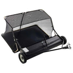 Amocart 52 in Tow Behind Lawn Sweeper 26 cu.ft. Yard Sweeper Adjustable Sweeping Height with Dumping Rope for Grass Clippings