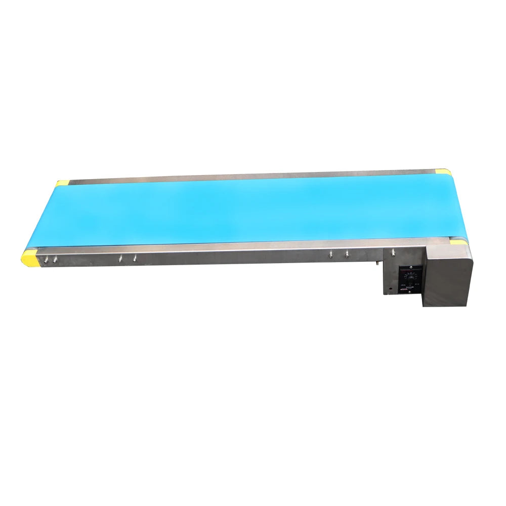 Speed Control 700mm 1000mm 1M 1.5M Conveyor 200mm Food Grade PU Belt Stainless Steel Structure  Vending Machine Cargo Channel