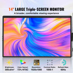 Amocart 18.5 inch 1080P IPS Extended Swivel Portable Monitor for USB-C/USB-A/Mini HDMI Port with Mac/Wins/Android/Switch/PS5