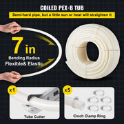 Charger l'image dans la visionneuse de galerie, 1 Inch 500FT PEX Water Line, SucceBuy White PEX-B Pipe for Plumbing Projects

