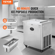Load image into Gallery viewer, SucceBuy Commercial Popsicle Machine Ice Pops Making Machine Stainless Steel Commercial Ice Lolly Maker  Popsicle Machine - AMOCART
