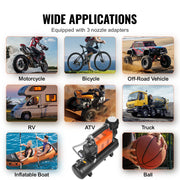 Load image into Gallery viewer, SucceBuy 12V Heavy Duty Air Compressor with Portable Tire Inflator Offroad Air Compressor Digital Pressure Gauge Tire Inflator

